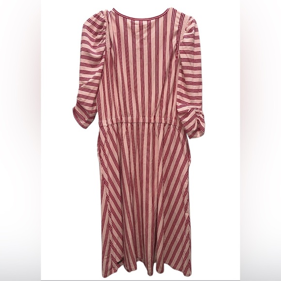 Matilda Jane Red and White Heart to Hear Puff Sleeve A-Line Sundress NWT Size M - Picture 5 of 6